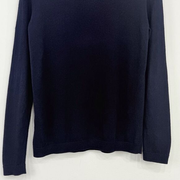 Talbots Three Dachshunds Graphic Blue Fine Knit Crewneck Pullover Sweater - Picture 9 of 12